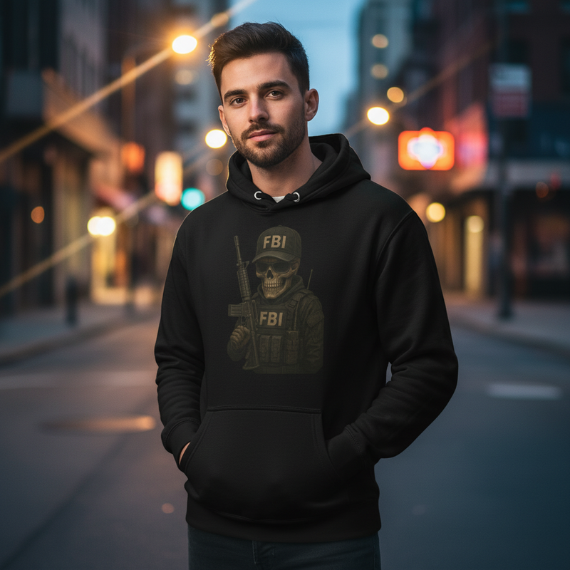 Hyper-realistic FBI Skull Design