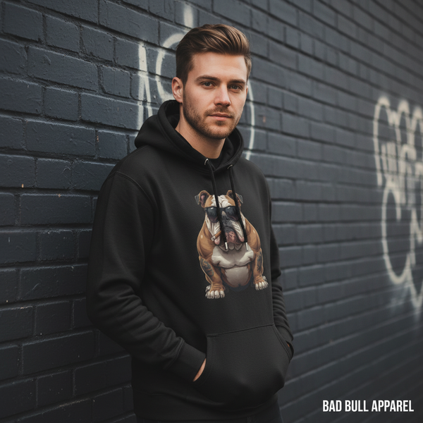 Cool Bulldog with Sunglasses and Cigar